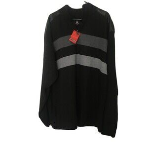 Red Ape Striped Sweater Sweater 1/4 Zip Men’s Big & Tall Size 5XL
